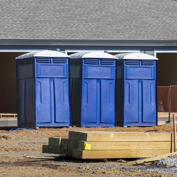 what is the expected delivery and pickup timeframe for the portable restrooms in West Franklin